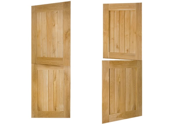 framed and ledged stable oak door