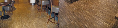 Industrial parquet block flooring